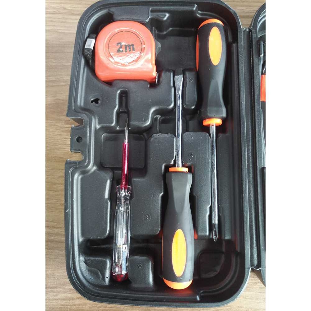 Alat Set Perkakas Palu  Obeng Cutter Meteran 8 in 1 