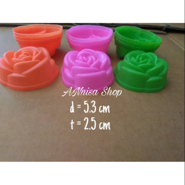 Cetakan Puding Mawar Kecil