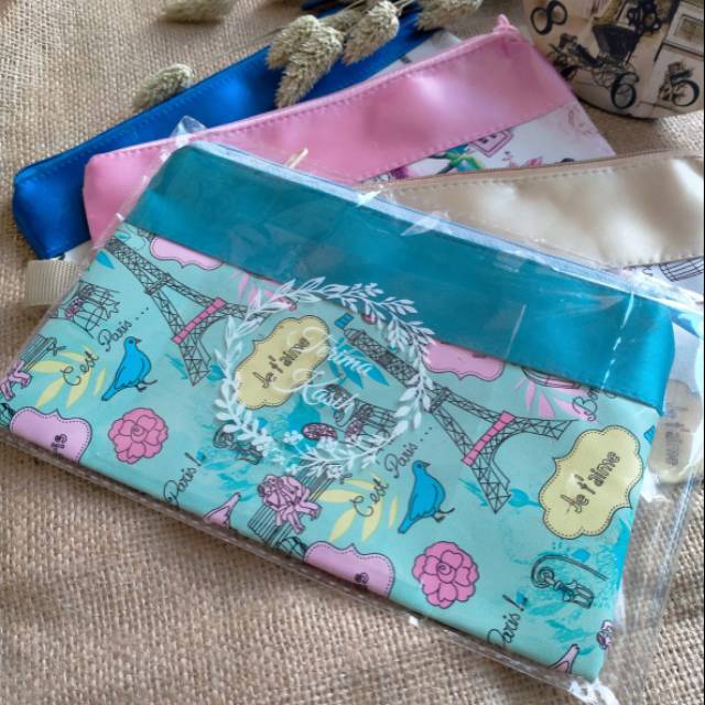 Souvenir Pernikahan Murah Pouch Paris Besar Kemas Plastik