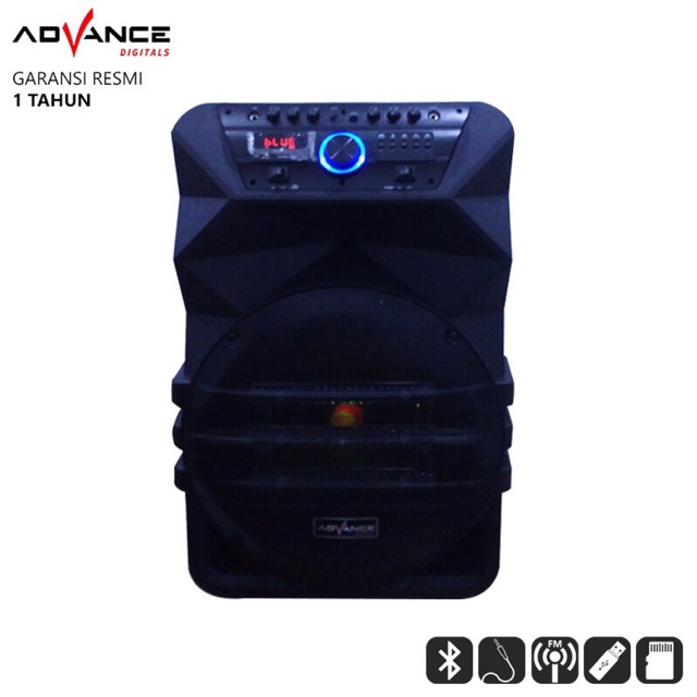 Advance Speaker Meeting Portable 15 inch ADVANCE K-1512 Bluetooth bonus 2 Mic