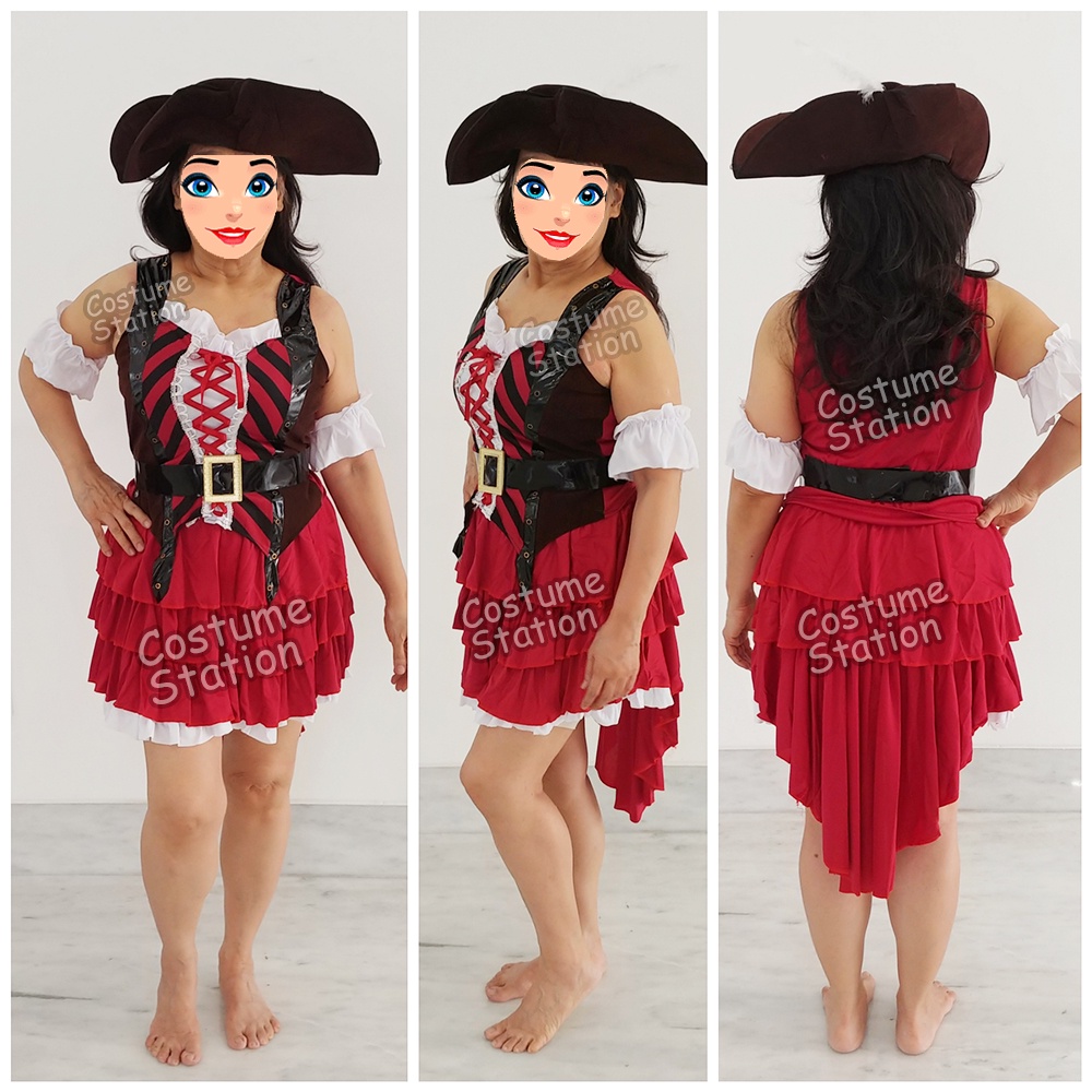 Kostum Bajak Laut / Costume Pirate Halloween Female wanita dewasa