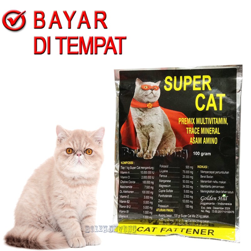 SUPER CAT BOOSTER VITAMIN KUCING KURUS OBAT PENGGEMUK PENAMBAH BERAT BADAN