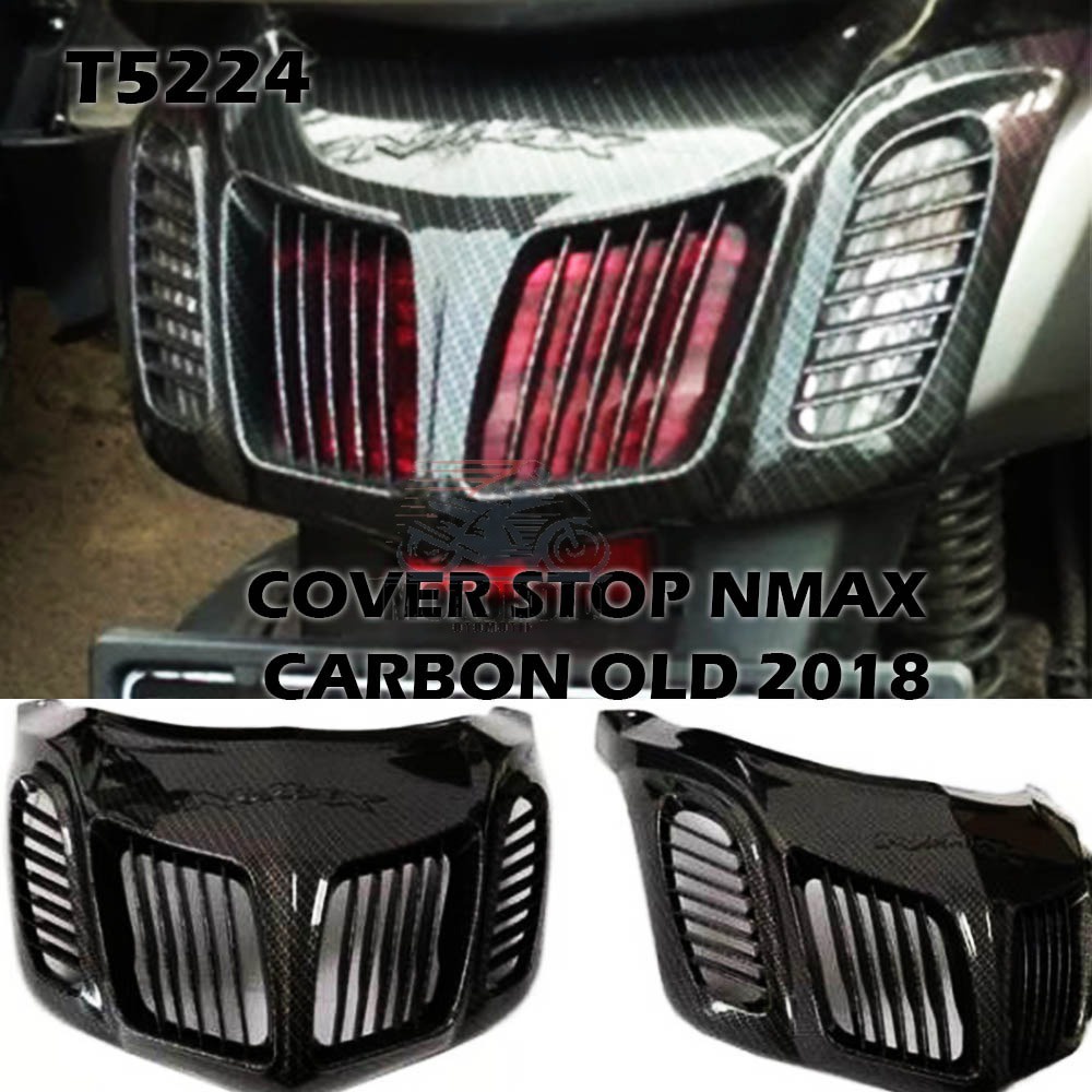 COVER STOP LAMP YAMAHA NMAX OLD 2018 ABS KARBON COSTUM CELUP VARIASI