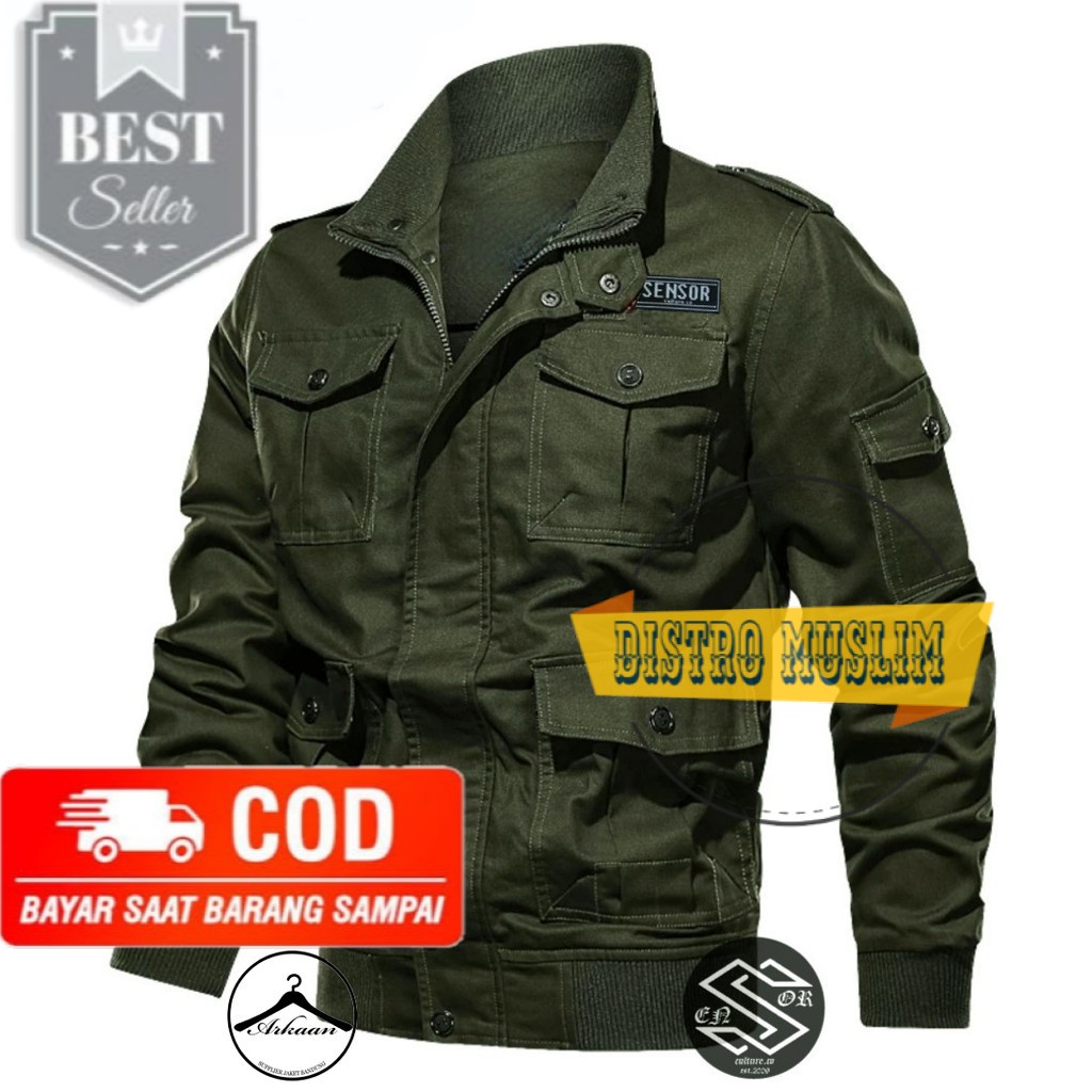 AKN - JAKET BOMBER PRIA / JAKET BOMBER FIGHTER FILOT ORIGINAL SENSOR #
