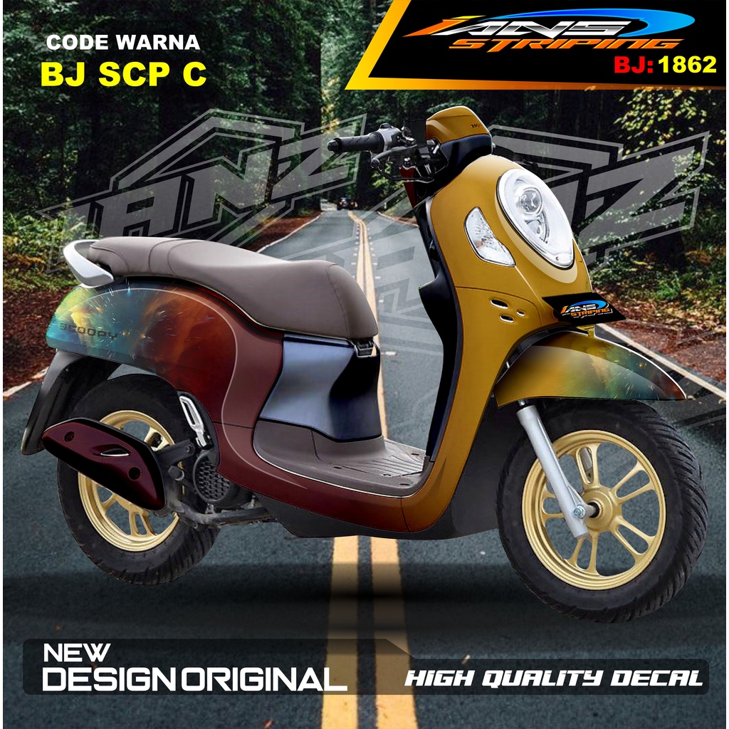 STIKER VARIASI FULL BODY SCOOPY / STICKER ALL NEW SCOOPY / STIKER FULL BODY SCOOPY TERMURAH / STIKER MOTOR SCOOPY / STIKER MOTOR