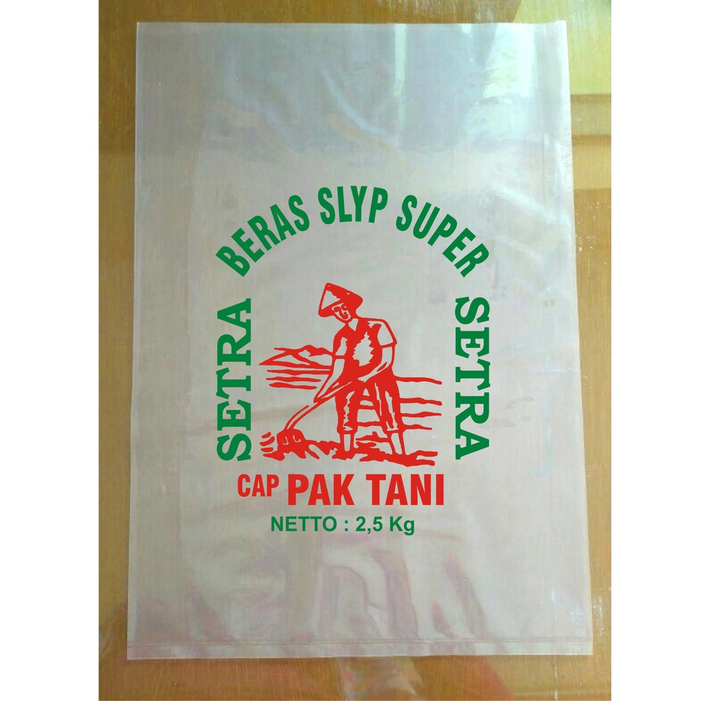 PLASTIK  BERAS PAK TANI kemasan 2,5 kg