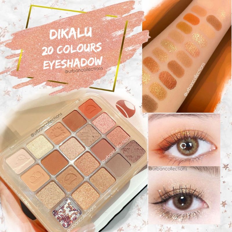 DIKALU CHESTNUT 20 COLOUR EYESHADOW PALETTE EYESHADOW 20