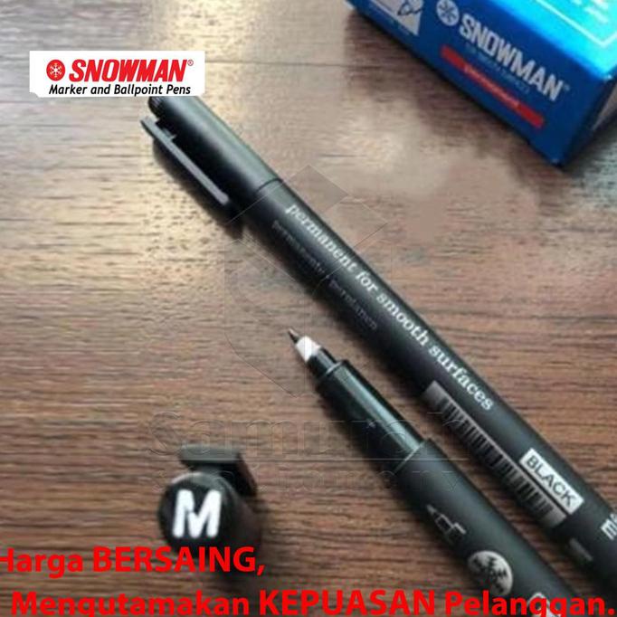 

laris Spidol Permanent Snowman Tipe OPM / OPF Drawing Pen Marker OHP bisa cod