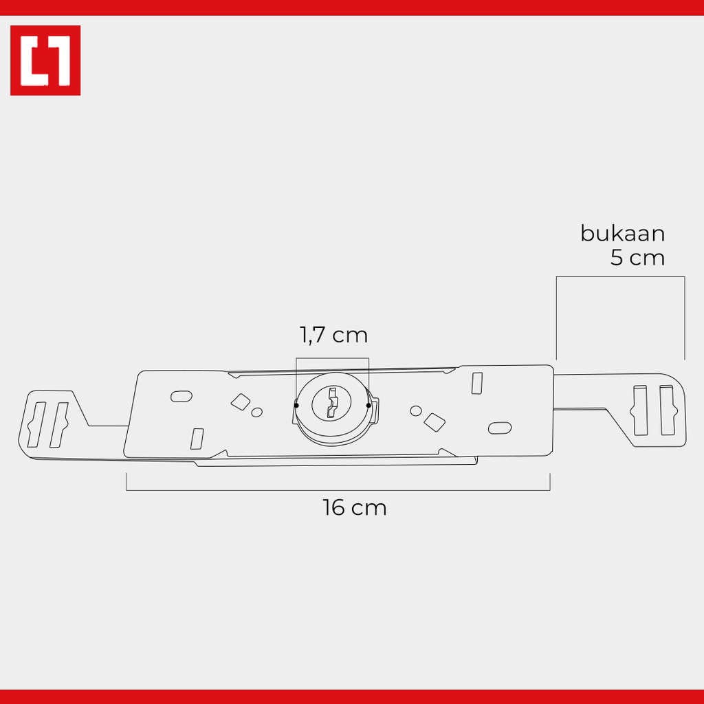 Kunci Rolling Door Pintu Besi Aluminium Kios - Weldom