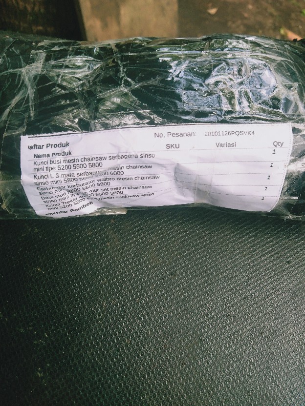 Kunci Treker Sporket Mesin Chainsaw Sinso Mini 5200 5500 5800