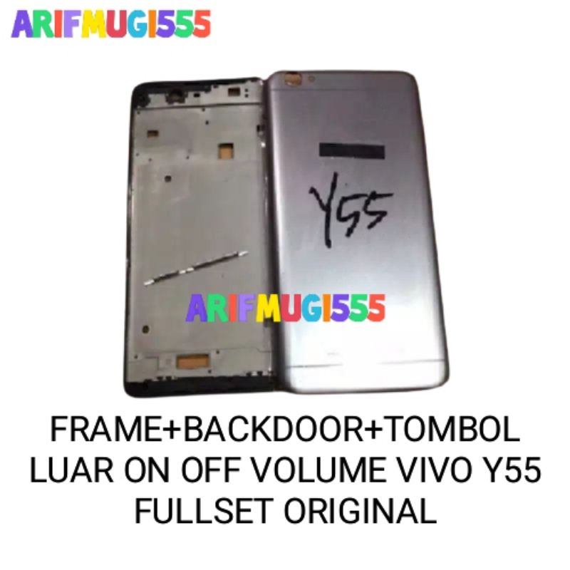 FRAME+BACKDOOR KESING CASING HOUSING VIVO Y55 FULLSET ORIGINAL