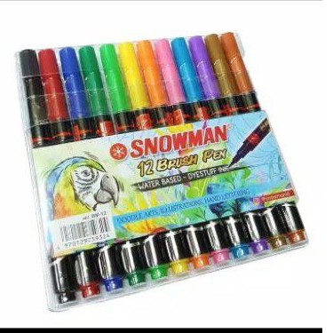 

Snowman Brush Pen set 12