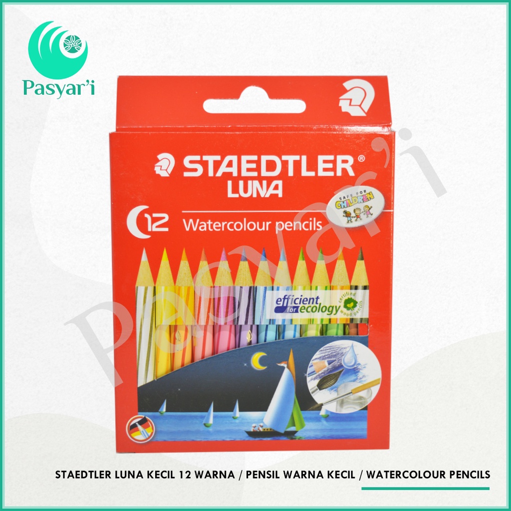 

Staedtler Luna Kecil 12 warna pensil warna kecil Watercolour pencils