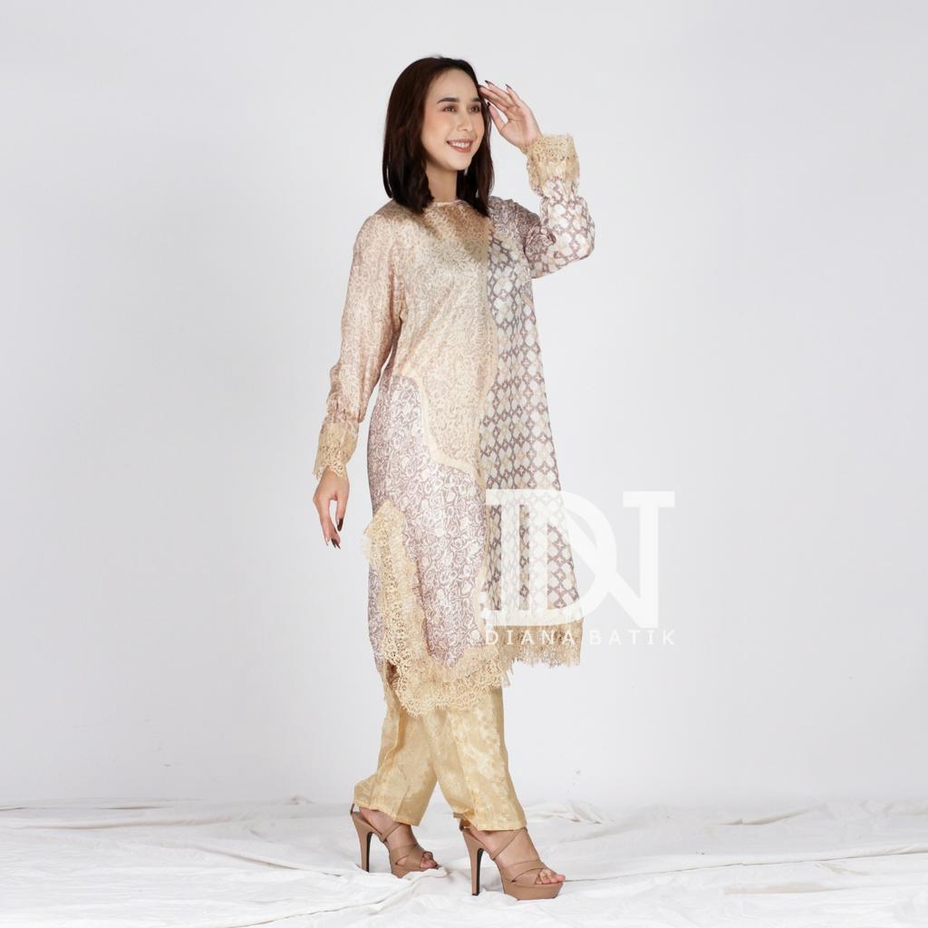 SET TUNIK LACE BAHAN VISCOSE by Diana Batik