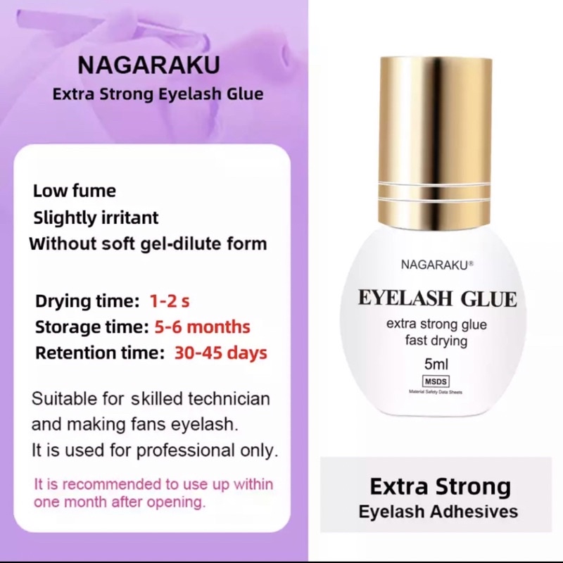 Nagaraku glue / lem eyelash extension lem bulumata sambung (COD)