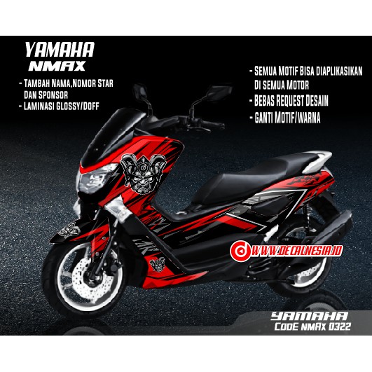Decal Stiker Motor Yamaha Nmax Modifikasi Variasi Aksesoris Full Body