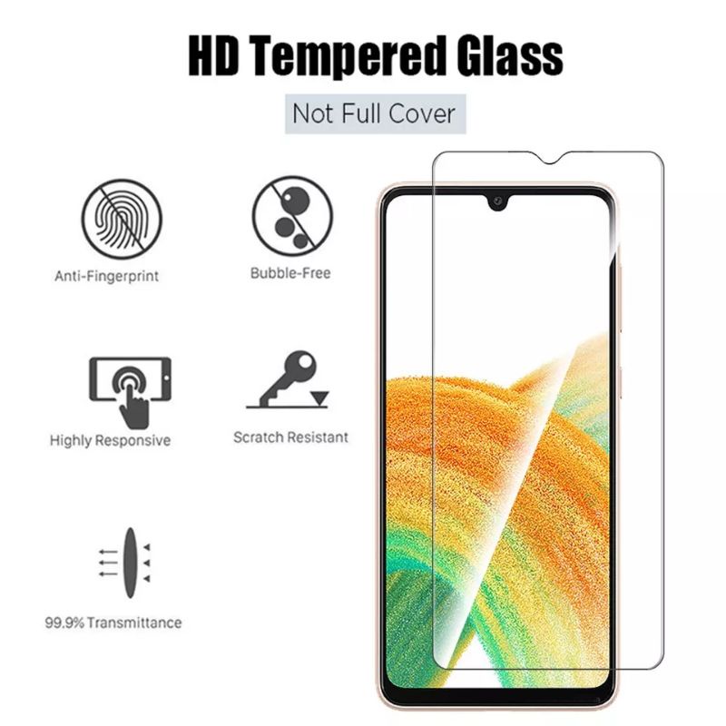 SAMSUNG GALAXY A33 5G TEMPERED GLASS CLEAR 9H SCREEN PROTECTOR PELINDUNG LAYAR TEMPERED GLASS BENING