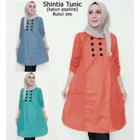 Ykb 5974 tunic devina/baju tunik murah/atasan muslim wanita/baju muslim