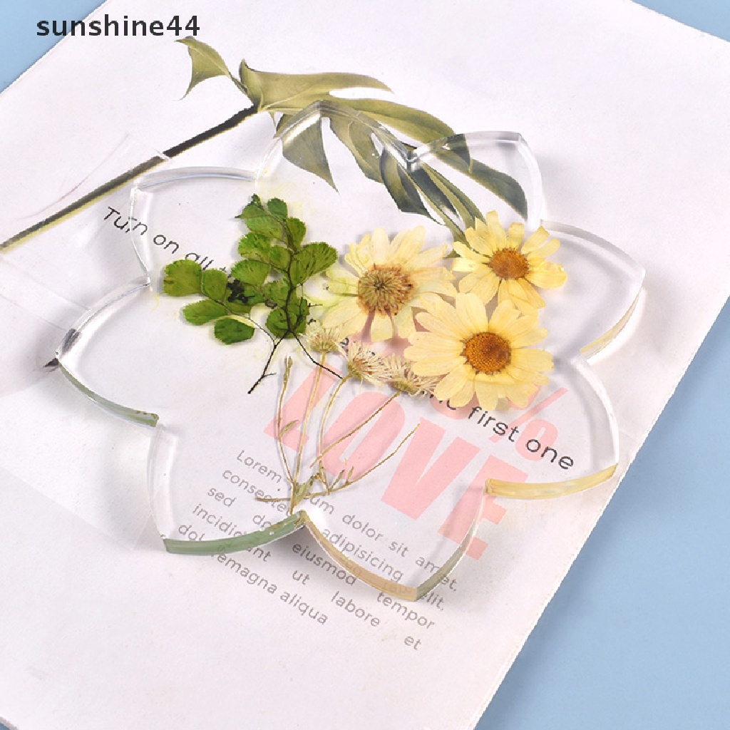 Sunshine Cetakan Resin Epoxy Bentuk Bunga Teratai Bahan Silikon Untuk Membuat Kerajinan Tangan DIY