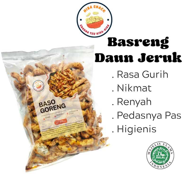 

Baso Goreng Pedas Basreng Stik Cabe Asli Daun Jeruk Cikruh Bandung