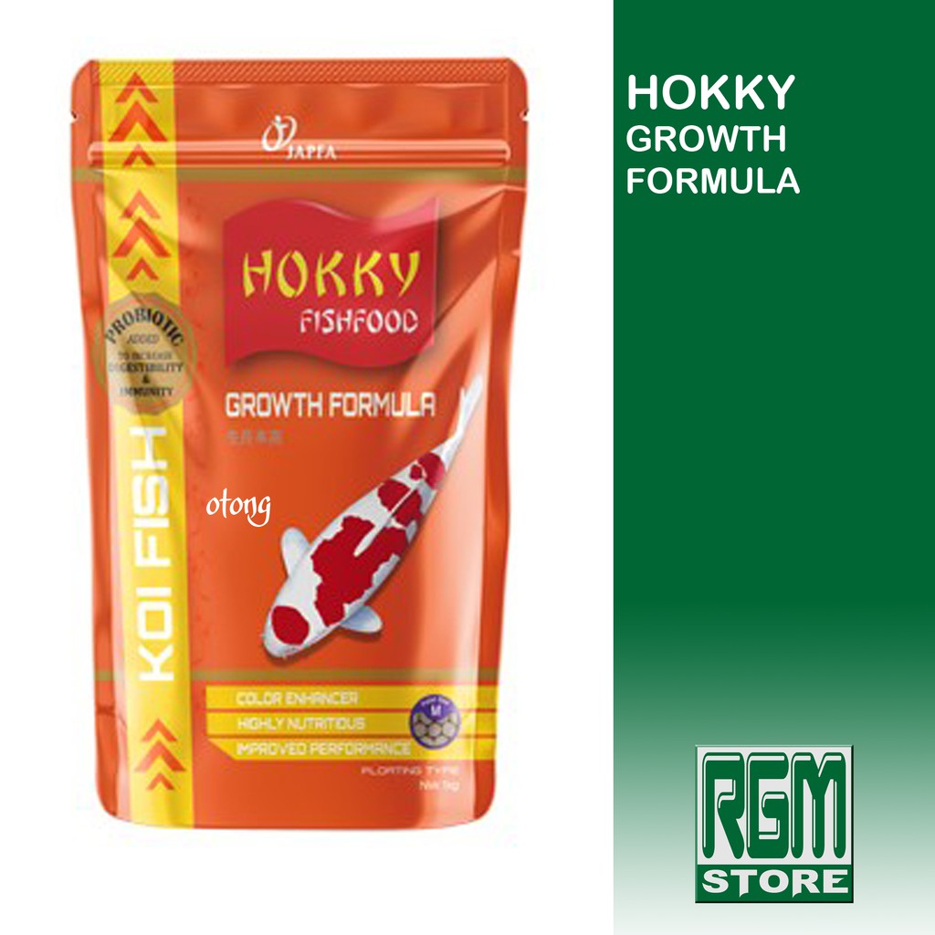 HOKKY GROWTH FORMULA MAKANAN PAKAN PELET IKAN KOI HIAS