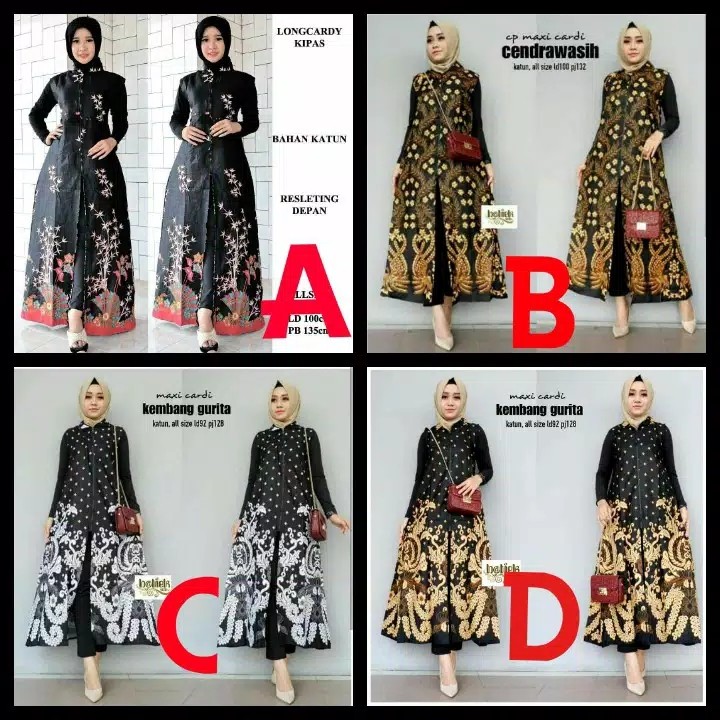Kemeja Batik Pria Lengan Panjang Lengan Pendek M L Xl Xxl
