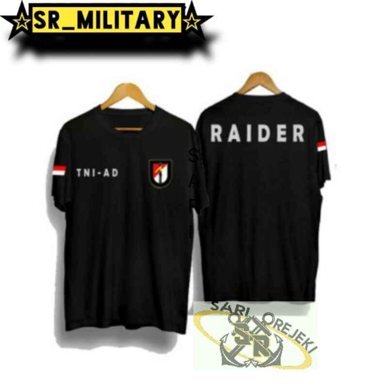 BAJU RAIDER KAOS TNI-RAIDER ORIGINAL MURAH BERKUALITAS