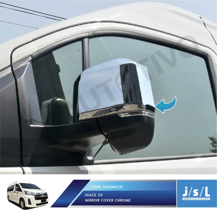 JSL Mirror Cover Spion Mobil Toyota Hiace 2020 Chrome