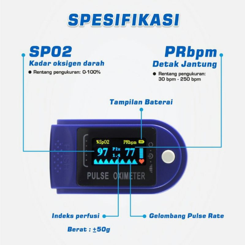 Murah Oxymeter Oksimeter Fingertip Pulse Oksigen Meter SpO2