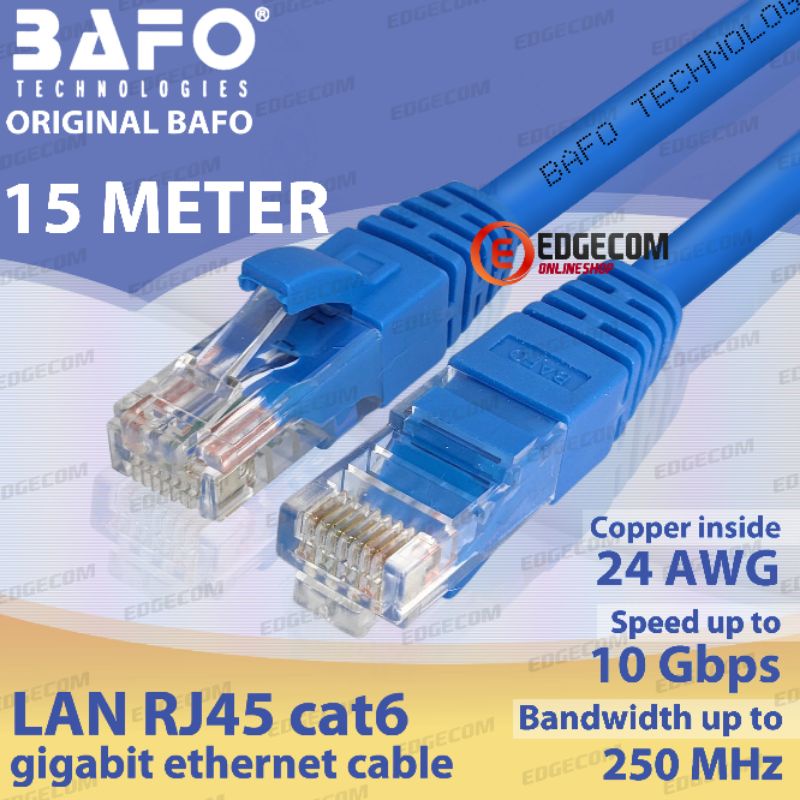 BAFO Kabet LAN Cat6 RJ45 15 Meter ORIGINAL