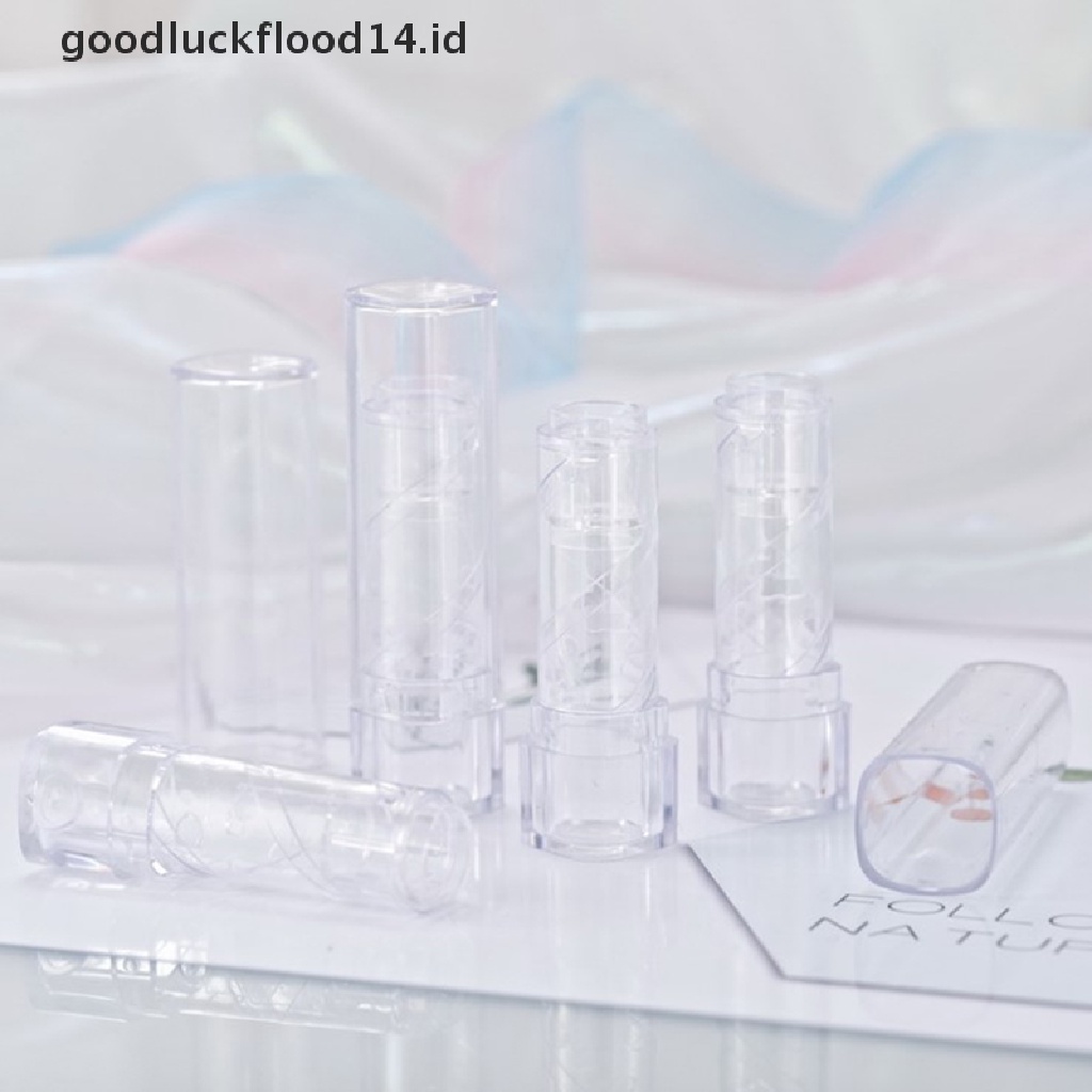 [OOID] 5PCS Empty Lip Clear Tubes Lip Balm Tube Lipstick Cosmetic Container  ID