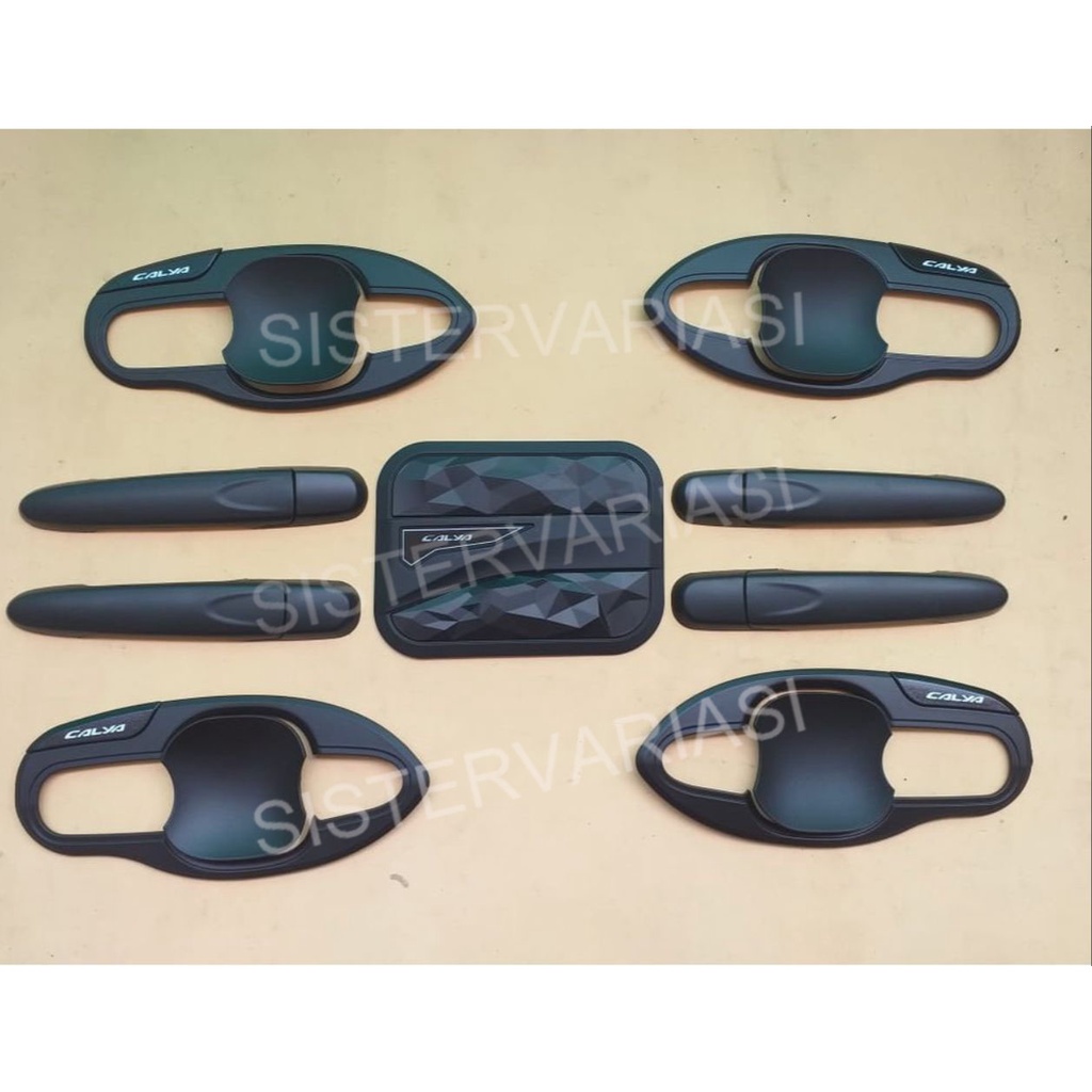 Paket Outer Handle Tank Cover Calya Sigra 2016 2021 Hitam