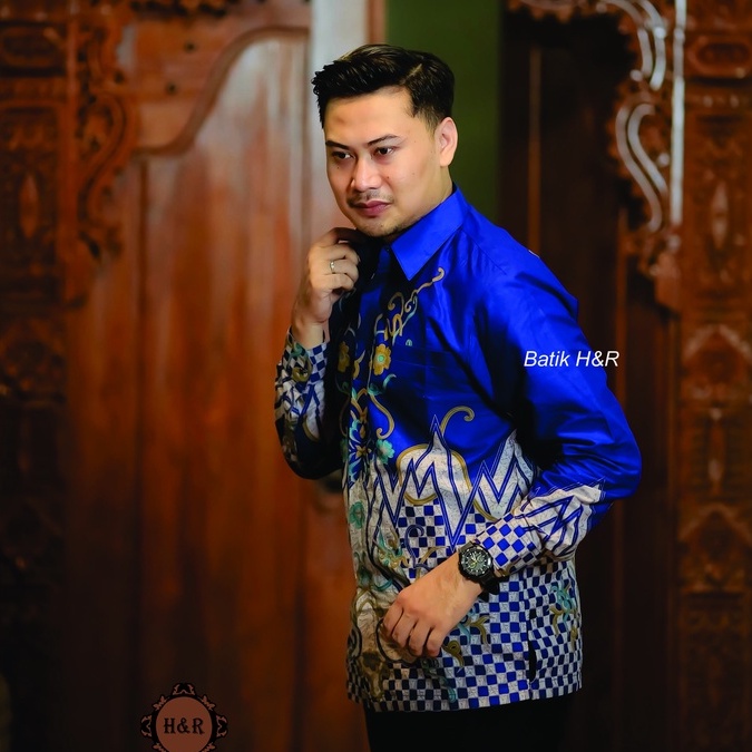 Baju Batik Pria Lengan Panjang Kemeja Batik Pria Batik Premium Kemeja Cowok Batik modern Baju Pria