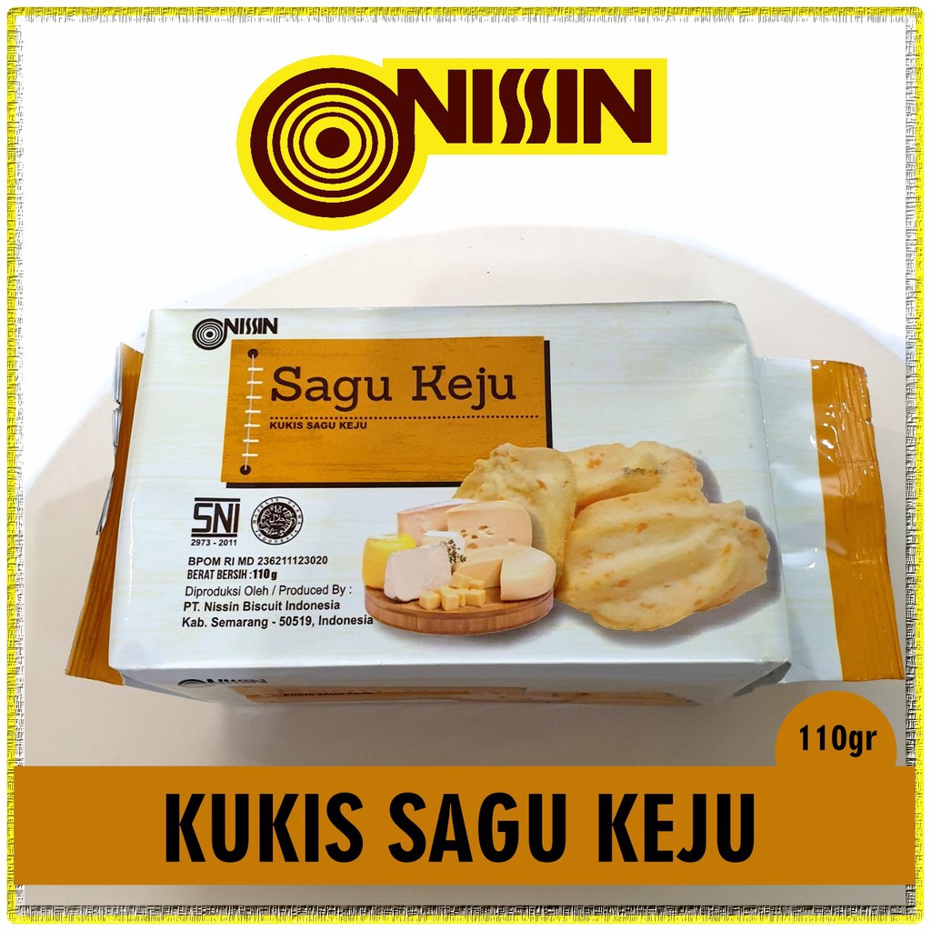 

Kukis Biskuit Sagu Keju Nissin 110gr