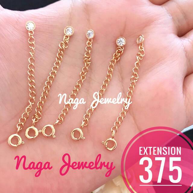 EXTENSION PERPANJANGAN GELANG DAN KALUNG MAS KADAR 375