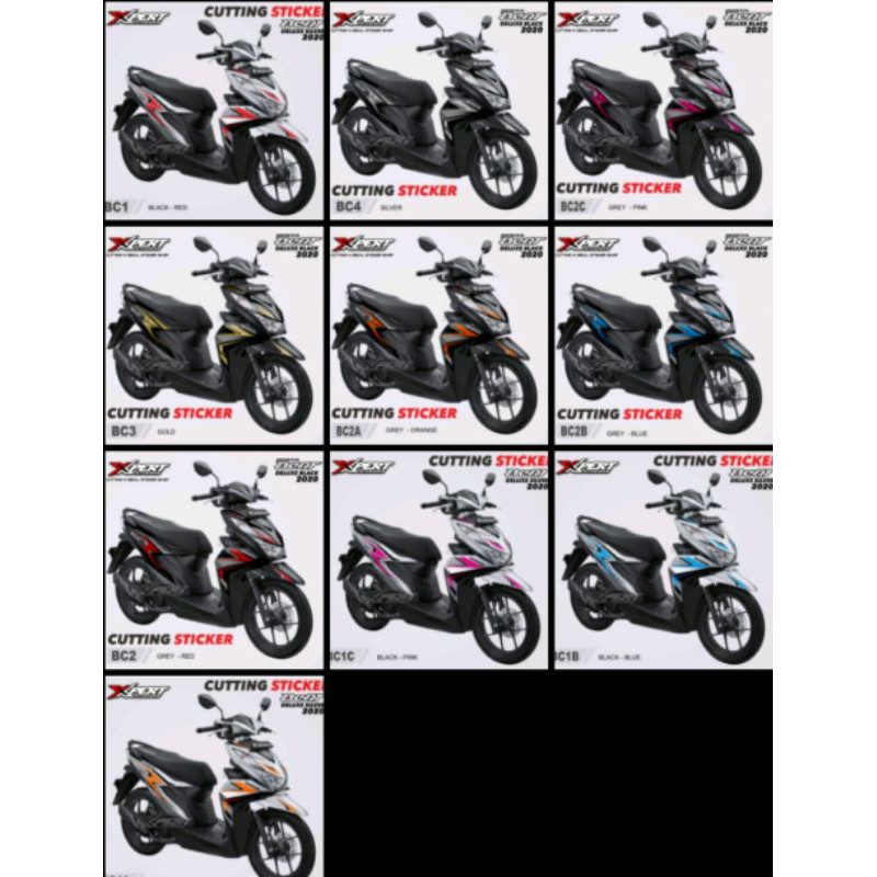 sticker cutting honda beat deluxe 2020