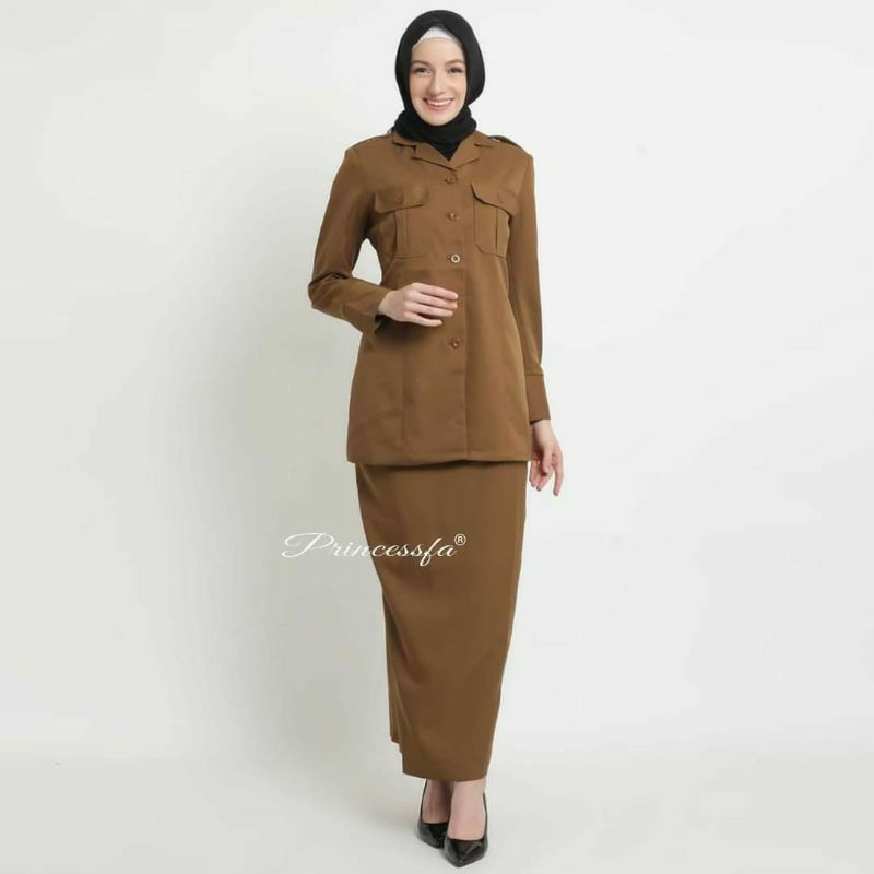 Blazer Princessfa Setelan Seragam Blazer Wanita Lapis Furing Ukuran Kecil S.D Jumbo - Pemda.Aceh