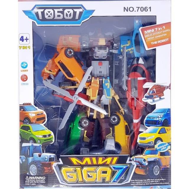 Mainan anak tobot giga7 jumbo light and musik