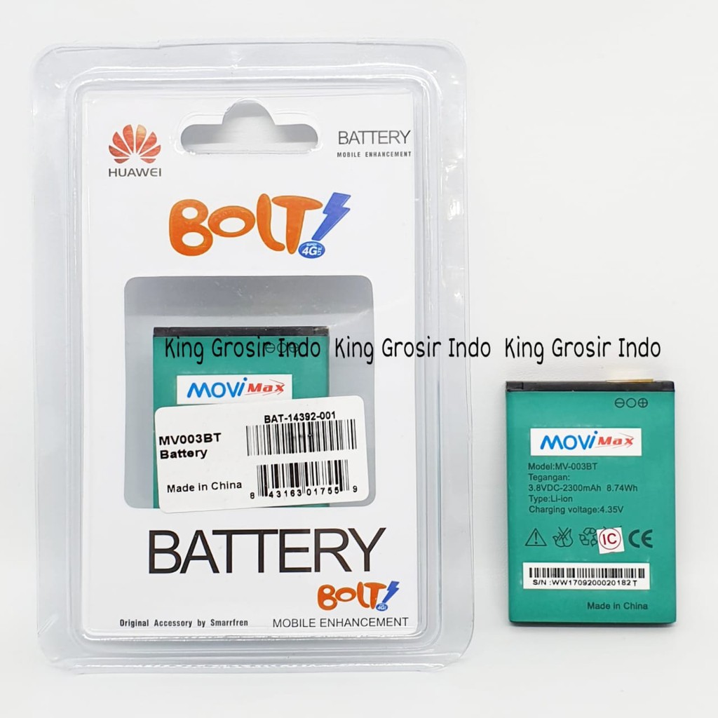 Baterai BOLT Wifi MV 003BT MoviMax MV003BT Movi MAx 003 BT XL Battery Modem