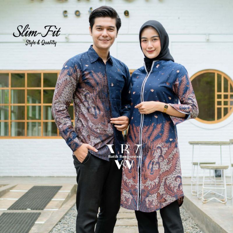 COUPLE SERAGAM KERJA COUPLE BATIK COUPLE KEMEJA BATIK COUPLE TUNIK BATIK SERAGAM KERJA SERAGAM KANTO