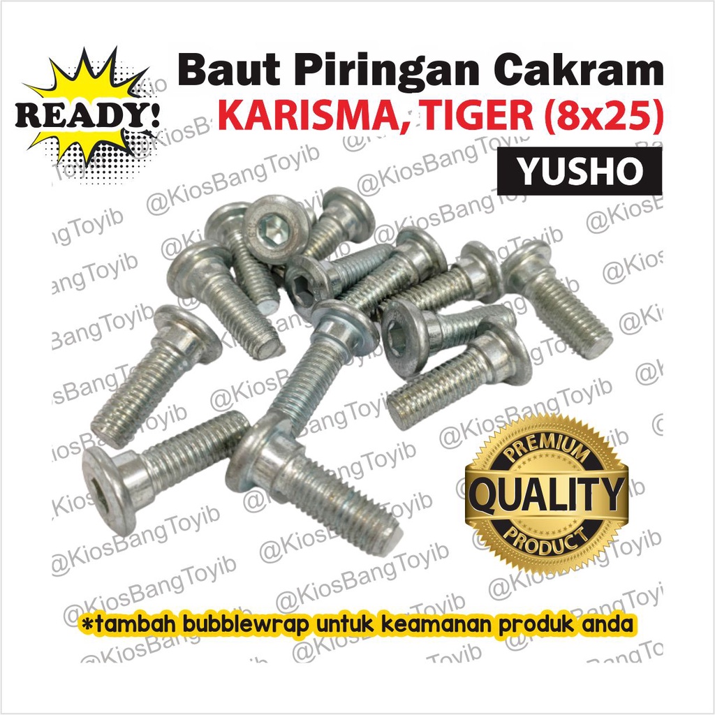 Baut Piringan Cakram Disc (1pc) - Karisma Tiger 8x25 (YUSHO)