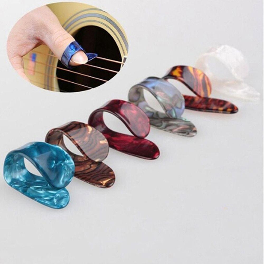 Lanfy Picks Gitar Akustik Elektrik Bass Shrapnel Alice Sarung Gitar Jari Dipan
