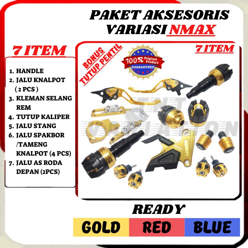 Paket Hemat 7 Item Aksesoris Variasi Motor Yamaha Nmax Old - Nmax 2020