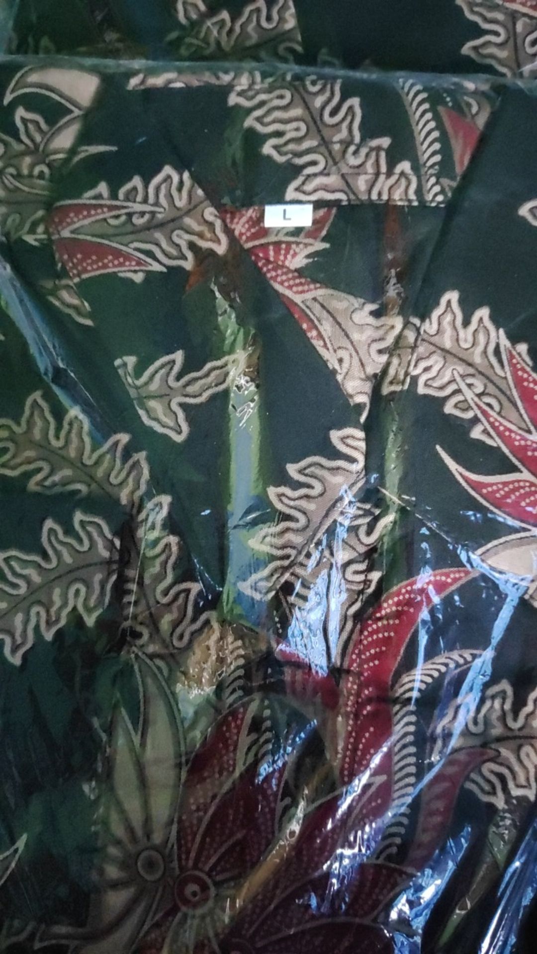 Kemeja Batik Lengan Panjang Size M L Xl Xxl