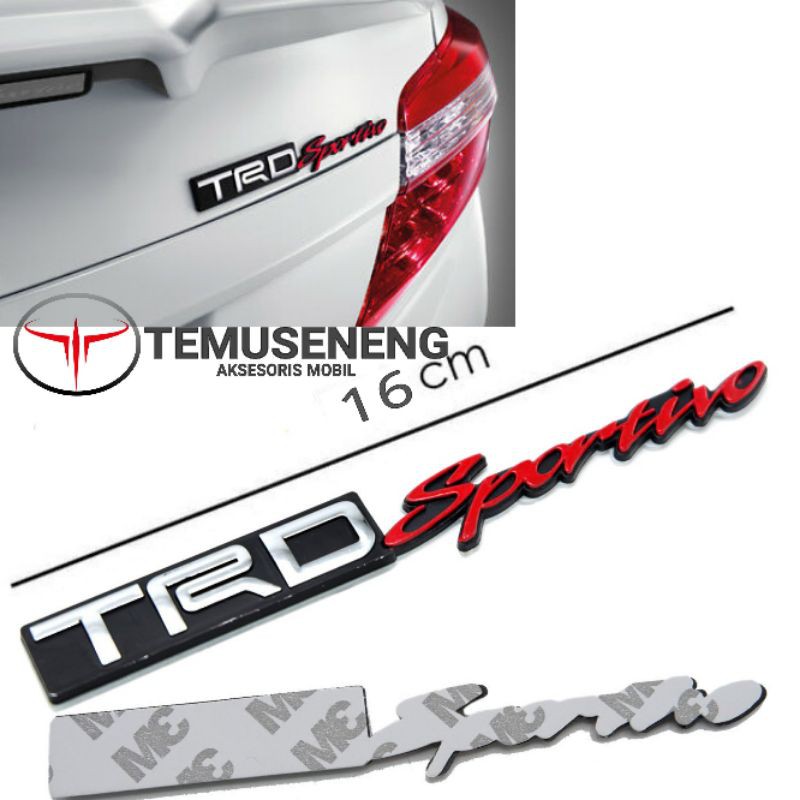 Tulisan Logo Emblem Trd Sportivo Tempelan Toyota Rush Avanza Yaris Agya Fortuner Rush