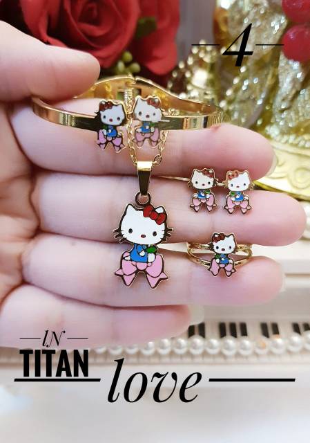 Titanium set perhiasan anak 2501g