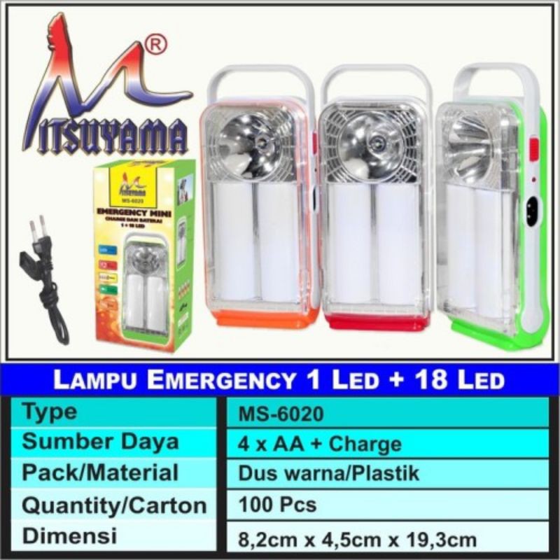 Lampu Emergency MITSUYAMA MS-6020