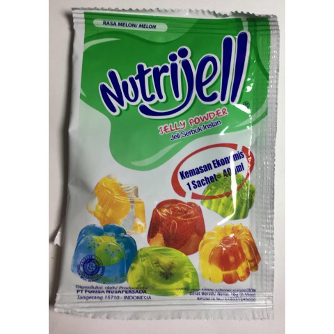 Nutrijel agar&quot; Jelly Powder Nutrijell ekonomis Rasa melon honedew 10 gr