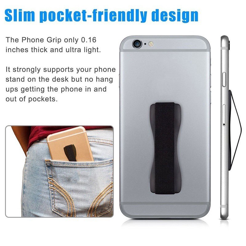 Cell Phone Holder Universal Anti-Slip Elastic Tablet Finger Grip Ring Holder