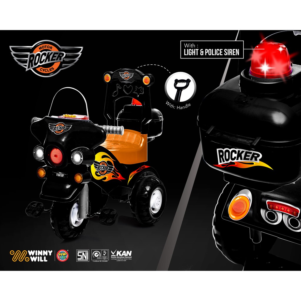 MOTOR ROCKER 673 SHP TOYS  SEPEDA  ANAK  RODA 3 DORONG 